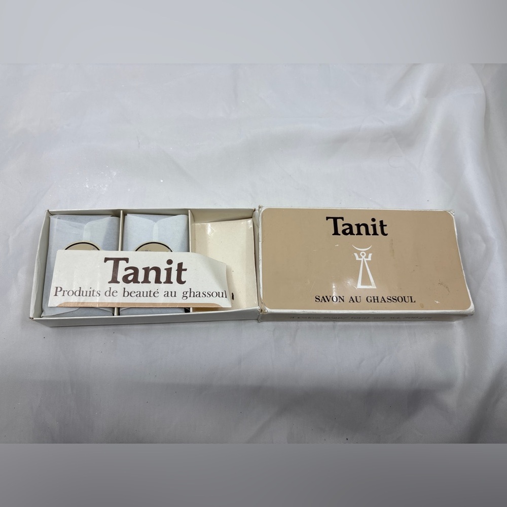 Tanit Savon au Ghassoul Soap Set - Beige & White